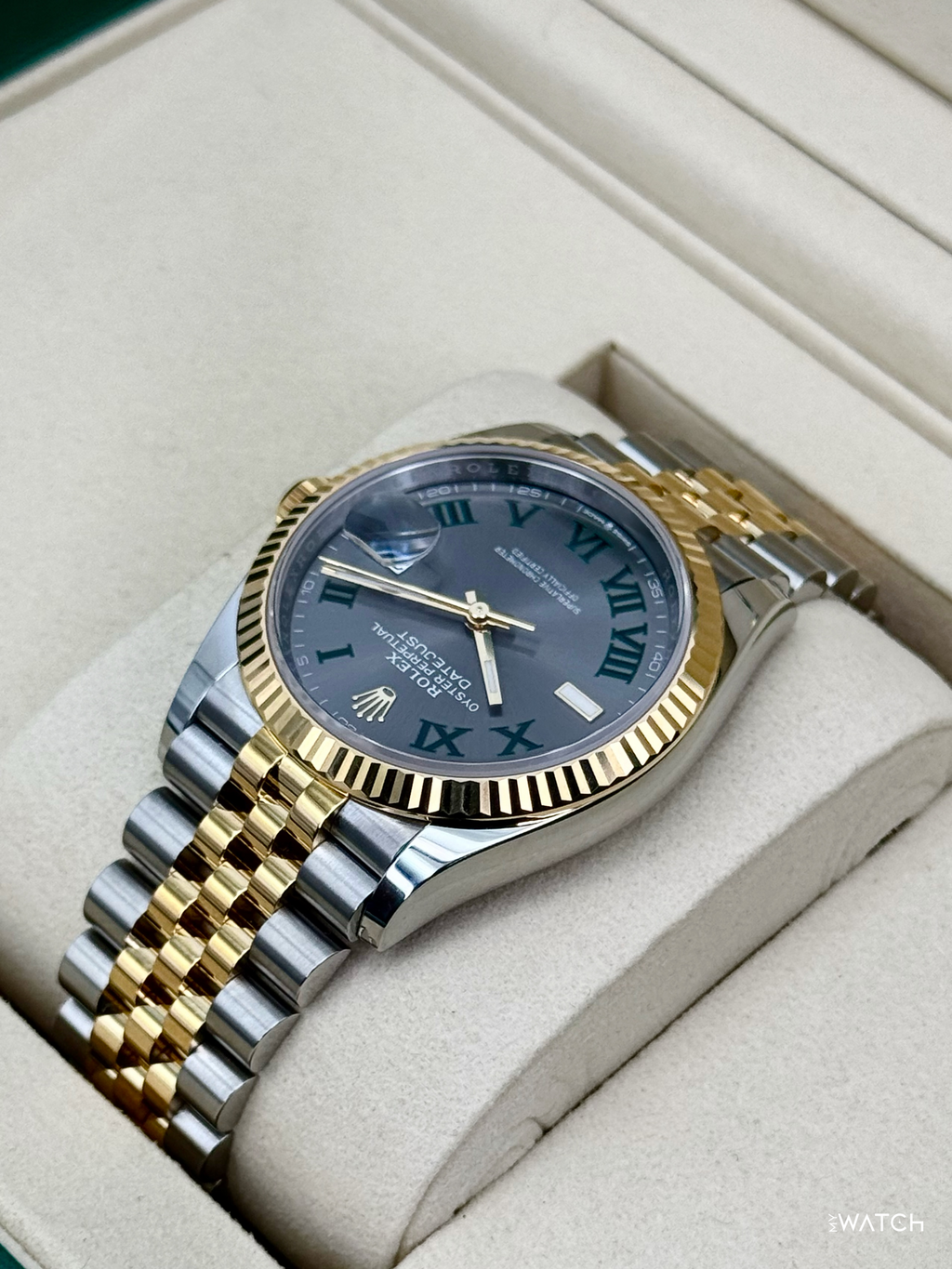NEW 2026 Rolex Datejust 36mm 126233 Two-Tone Jubilee Wimbledon Dial
