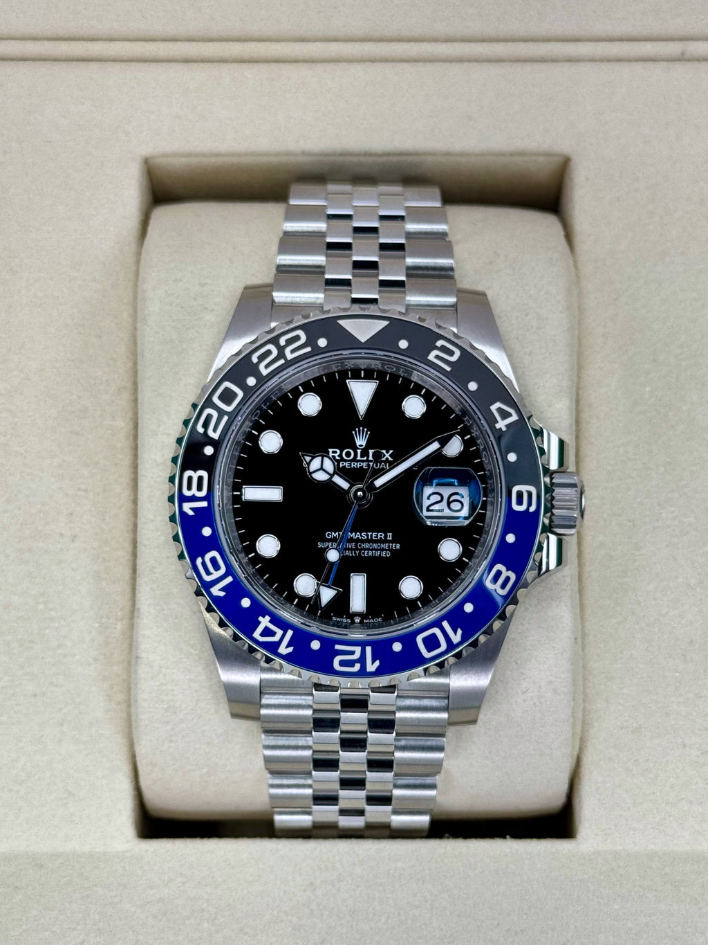 NEW 2025 Rolex GMT-Master II "Batgirl" 40mm 126710BLNR Jubilee