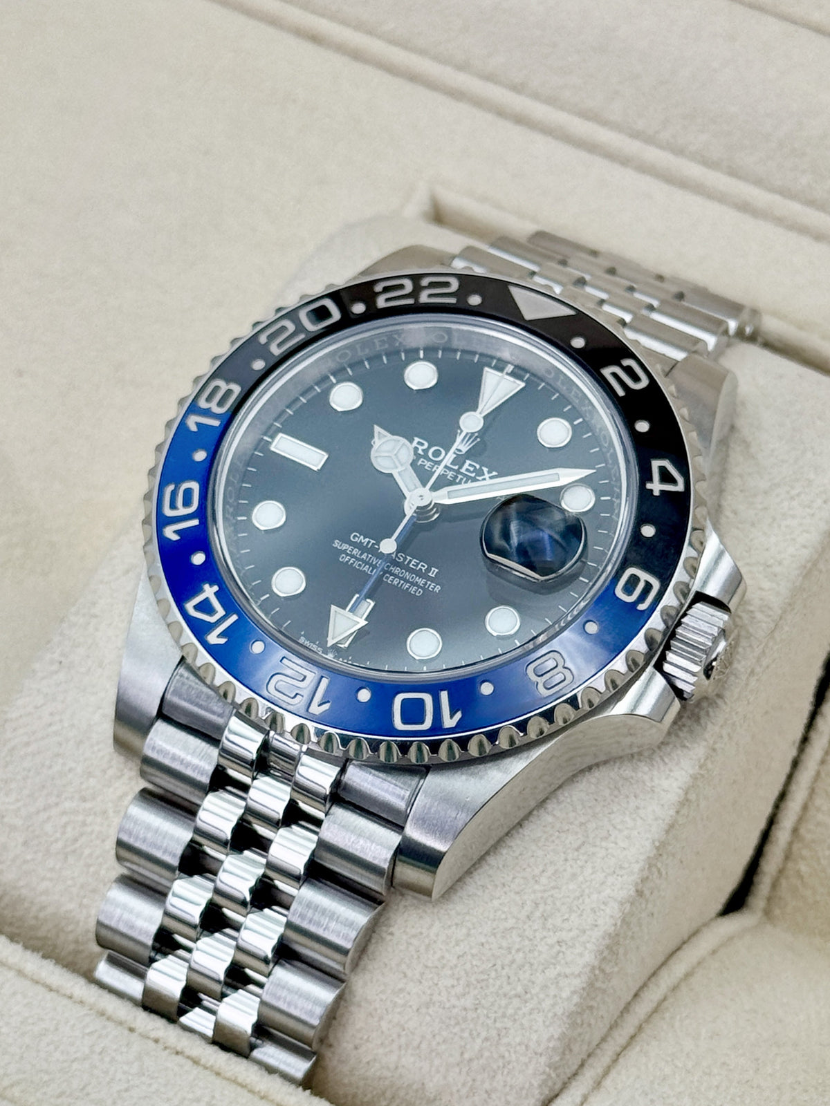 2019 Rolex GMT-Master II "Batgirl" 40mm 126710BLNR Jubilee