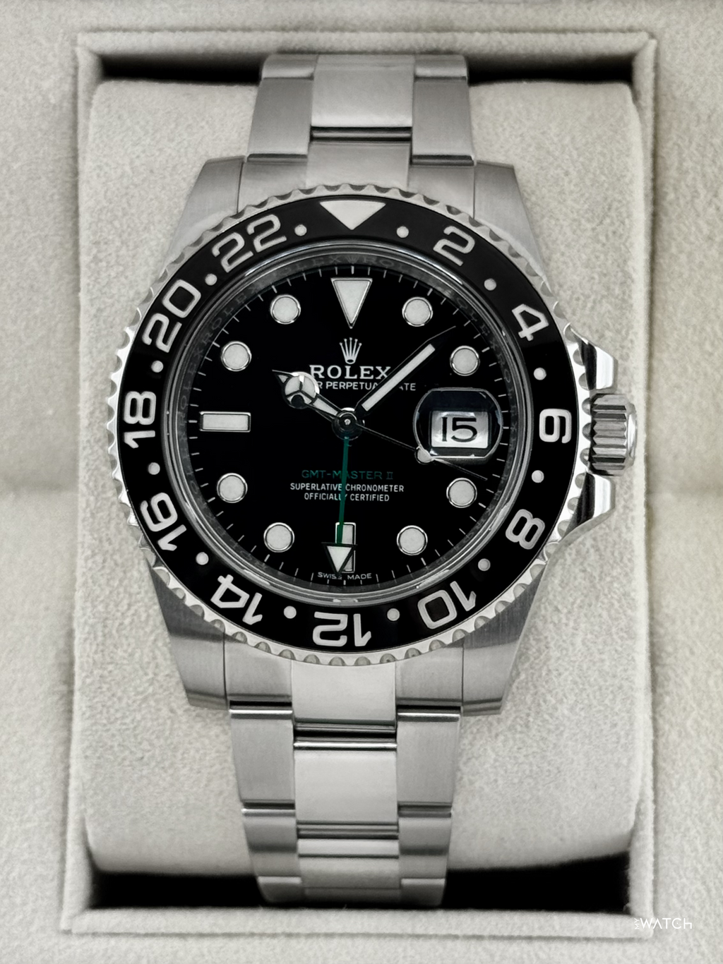 2018 Rolex GMT-Master II 40mm 116710LN Stainless Steel Black Dial