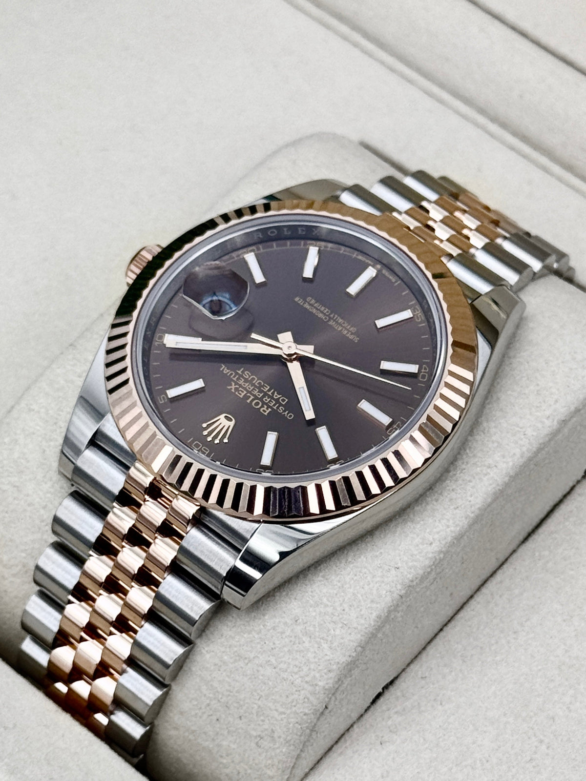 2025 Rolex Datejust 41mm 126331 Two-Tone Jubilee Chocolate Dial