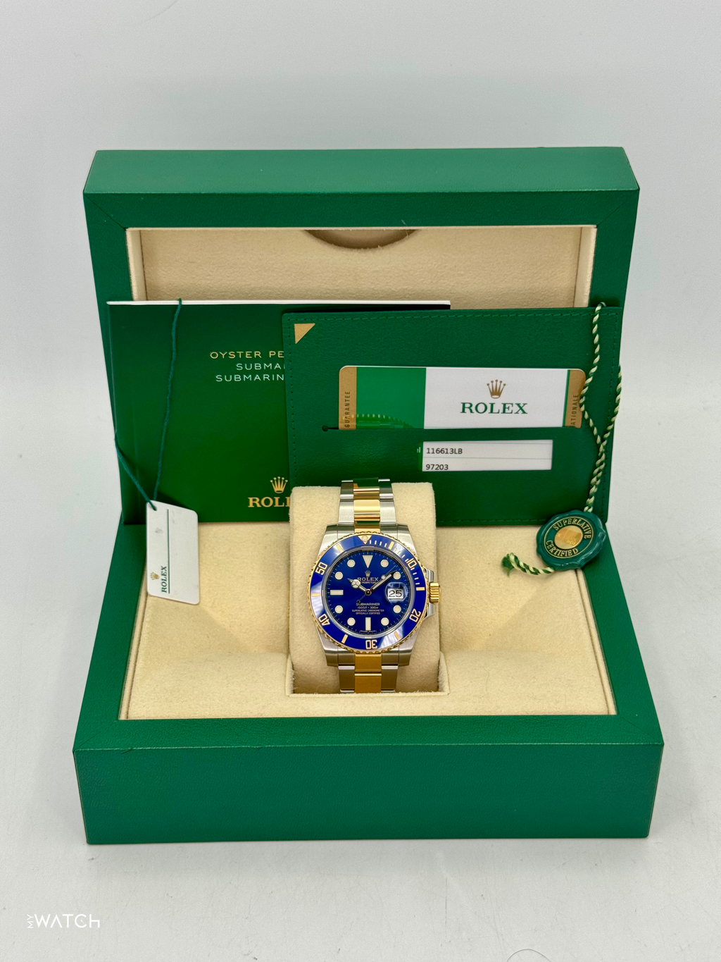 2020 Rolex Submariner "Bluesy" 40mm 116613LB Two-Tone Blue Dial