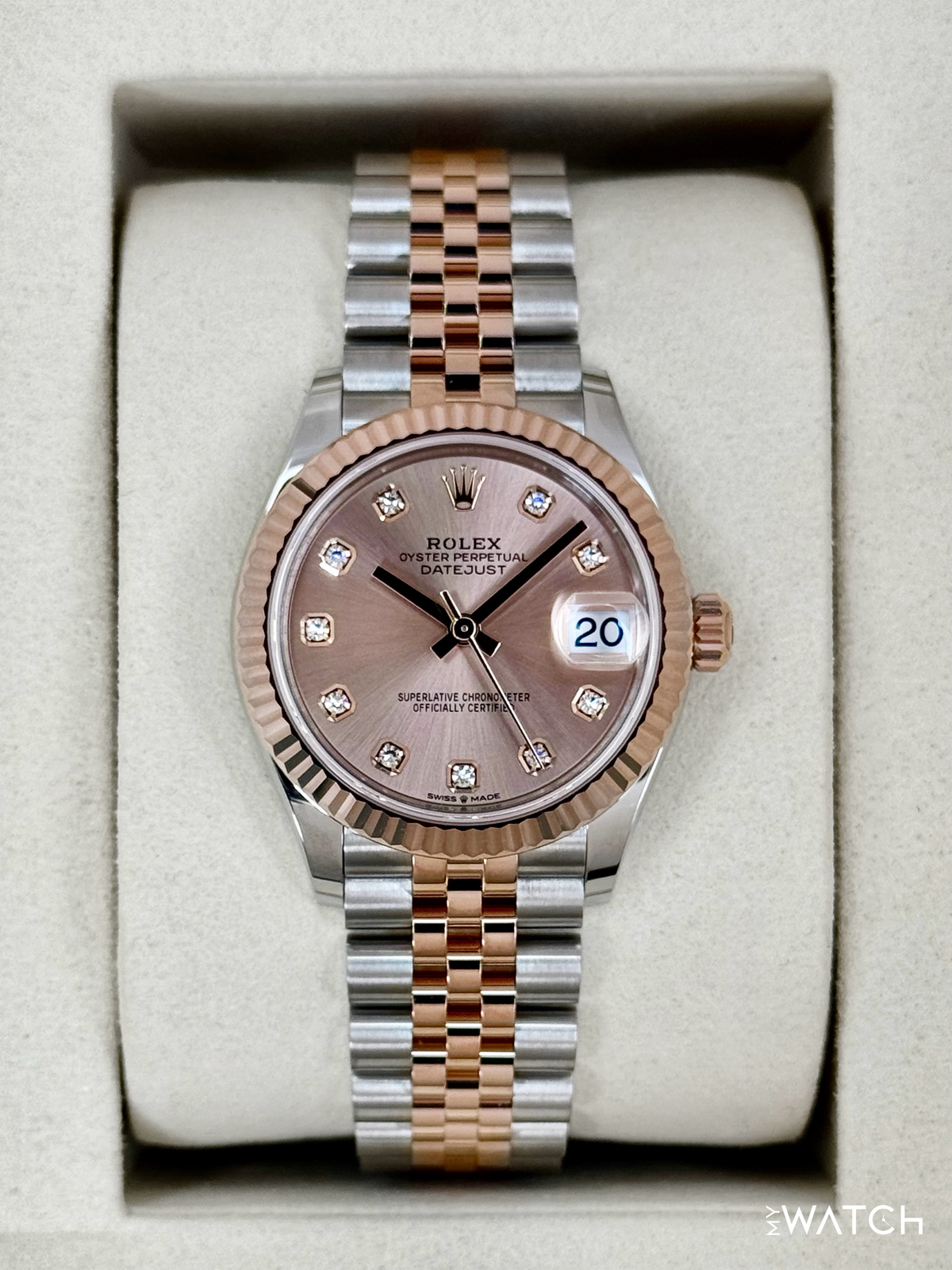 NEW 2026 Rolex Ladies Datejust 31mm 278271 Two-Tone Jubilee Pink Diamond Dial