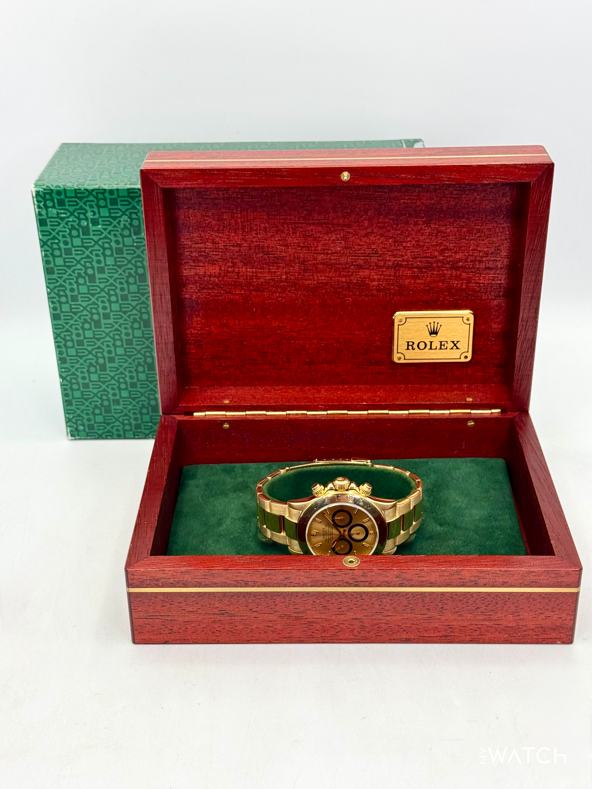 1997 Rolex Daytona 40mm 16528 Yellow Gold Champagne Dial