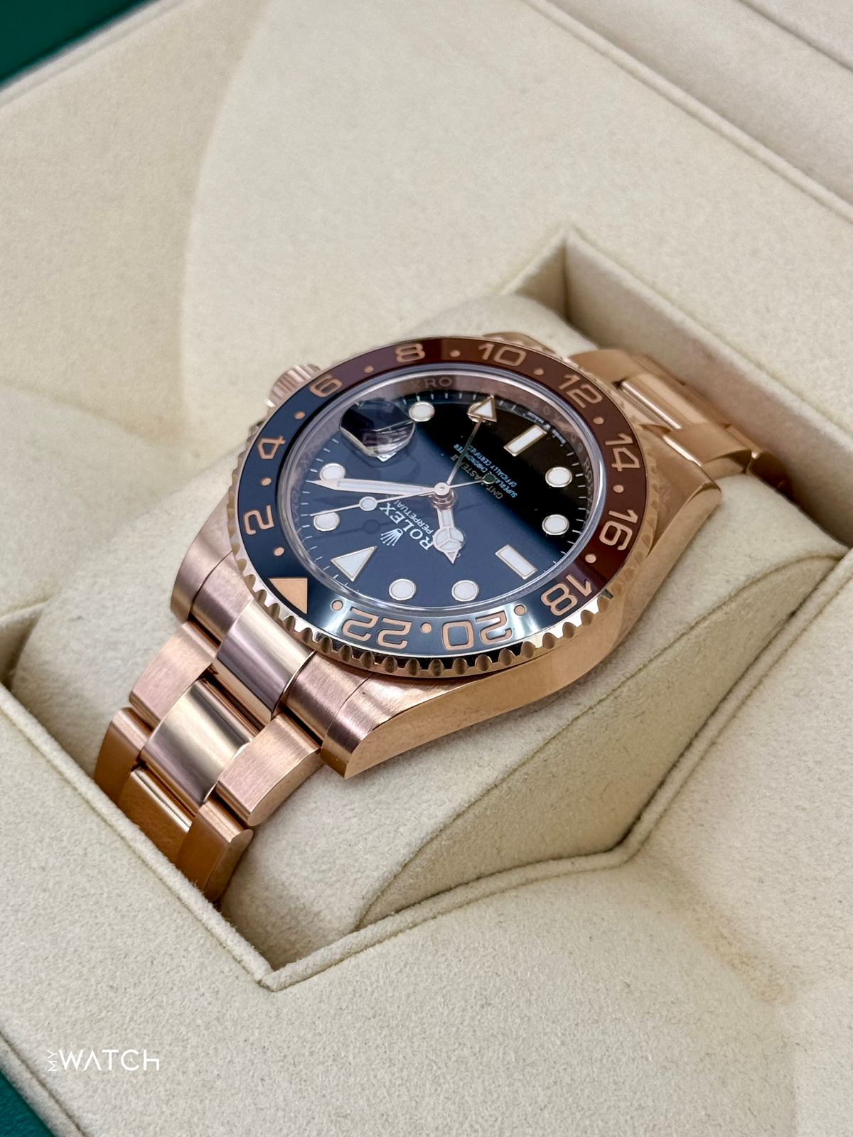 2021 Rolex GMT-Master II "Rootbeer" 40mm 126715CHNR Rose Gold
