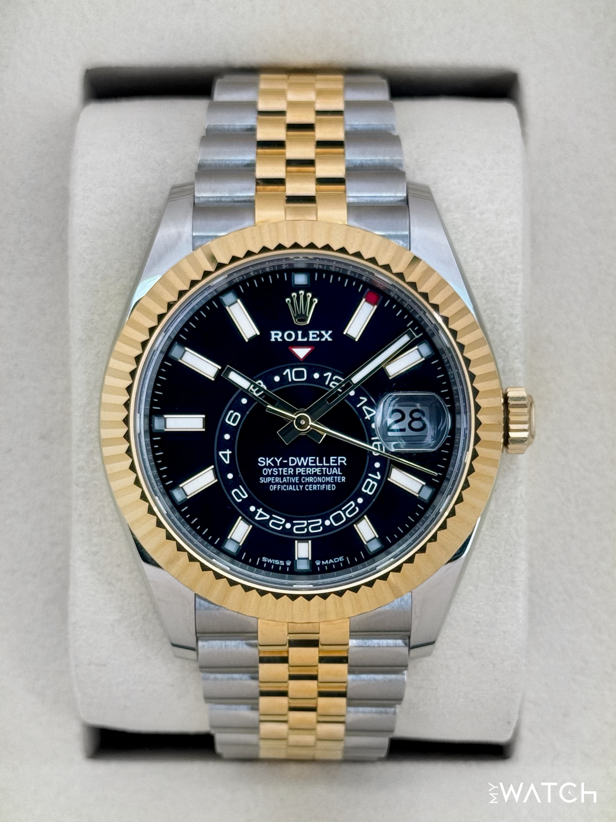 NEW 2026 Rolex Sky-Dweller 42mm 336933 Two-Tone Jubilee Black Dial