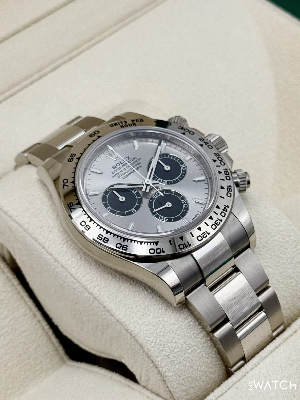 2025 Rolex Daytona 40mm 126509 White Gold Silver Ghost Dial