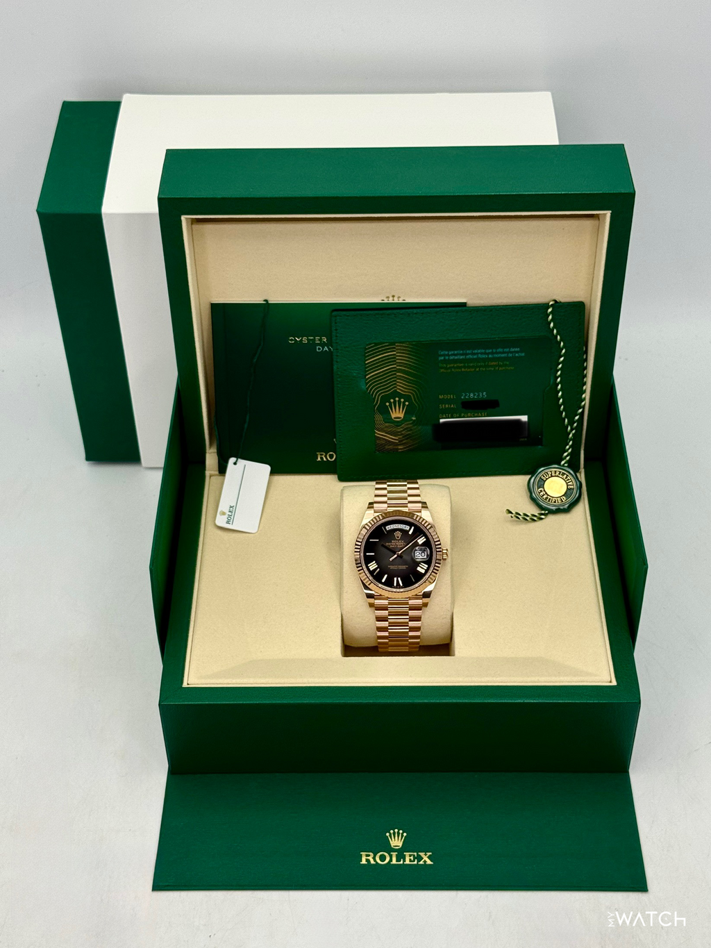 NEW 2026 Rolex Day-Date 40mm 228235 Presidential Slate Ombre Dial