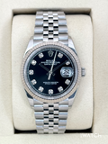 NEW 2026 Rolex Datejust 36mm 126234 Jubilee Black Diamond Dial