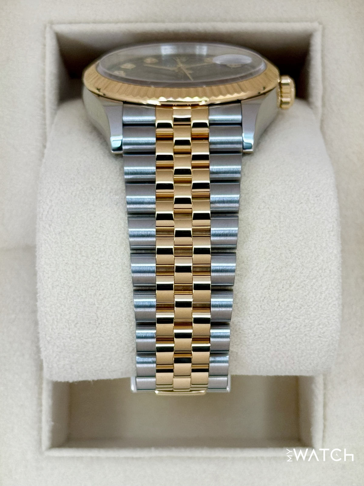 2024 Rolex Datejust 36mm 126233 Two-Tone Jubilee Black Diamond Dial