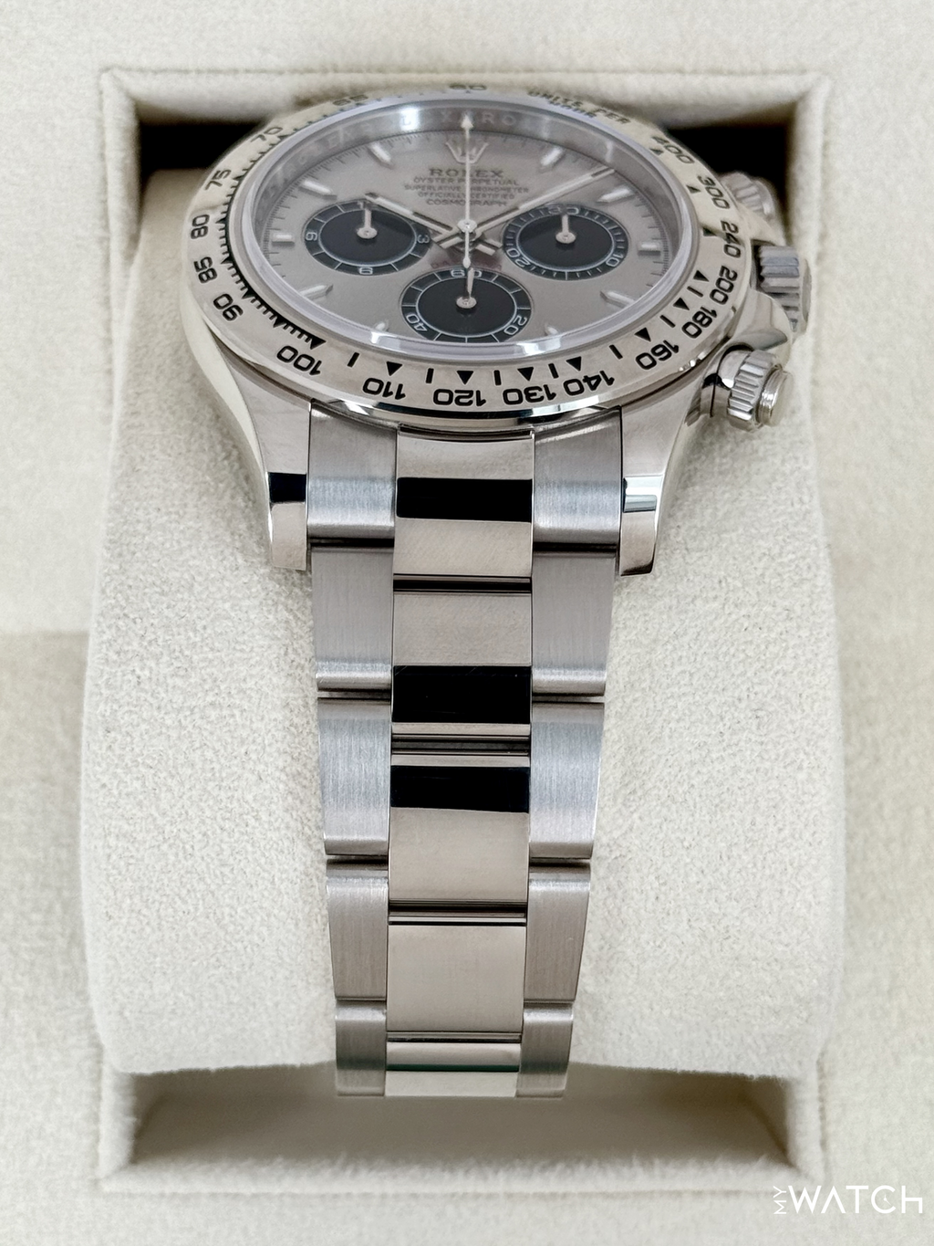 2025 Rolex Daytona 40mm 126509 White Gold Silver Ghost Dial