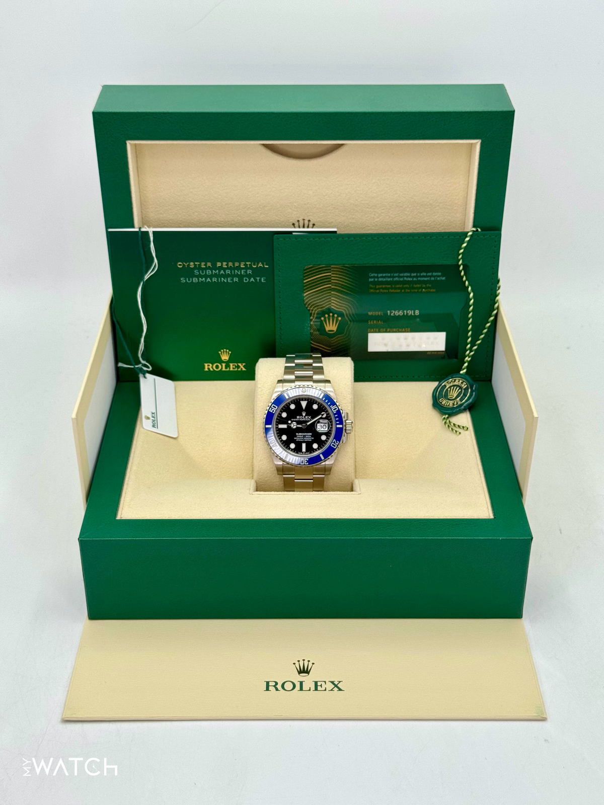 2024 Rolex Submariner “Cookie Monster ” 41mm 126619LB White Gold Black Dial