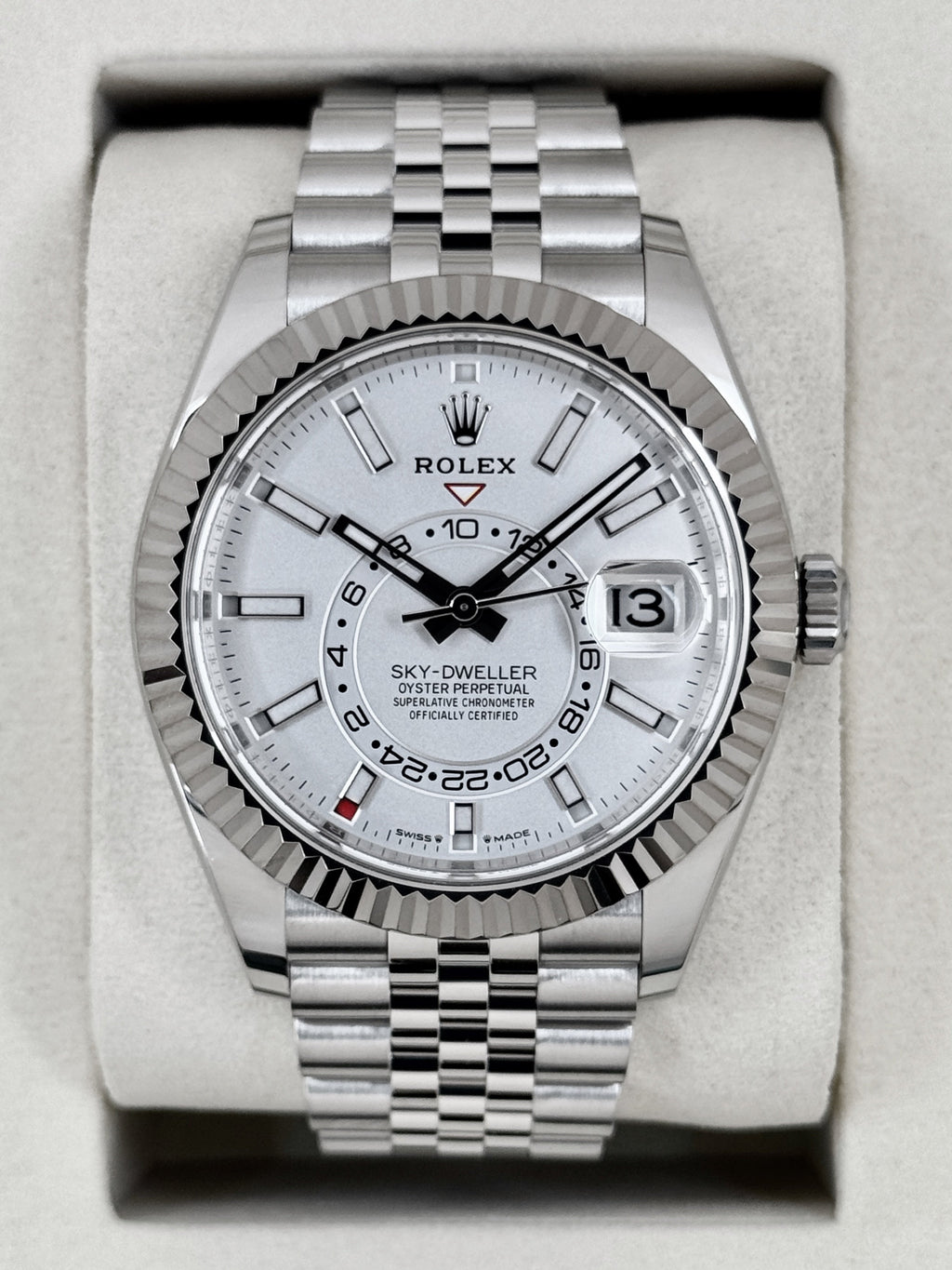 NEW 2026 Rolex Sky-Dweller 42mm 336934 Stainless Steel Jubilee White Dial