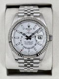 NEW 2026 Rolex Sky-Dweller 42mm 336934 Stainless Steel Jubilee White Dial