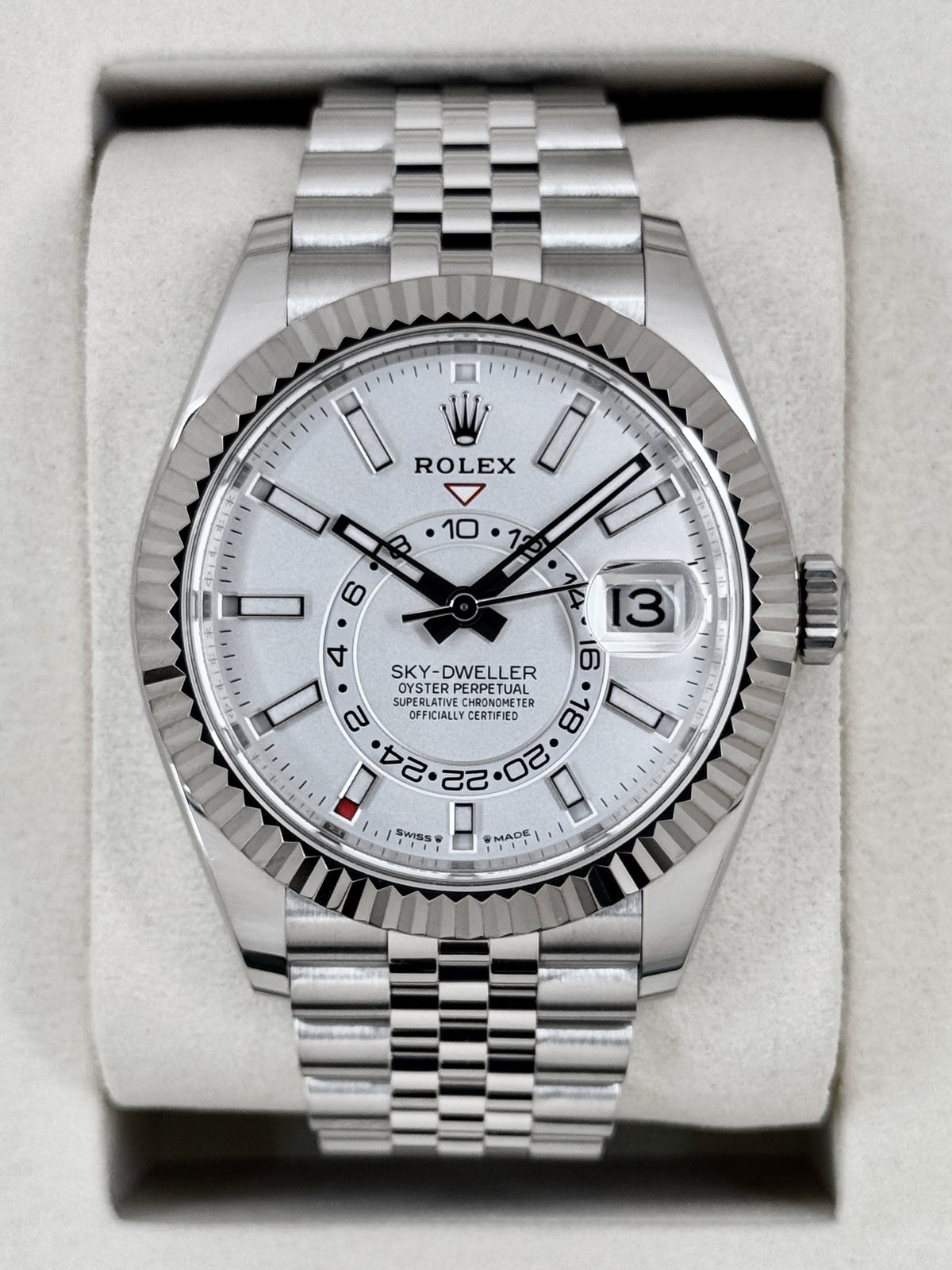 NEW 2026 Rolex Sky-Dweller 42mm 336934 Stainless Steel Jubilee White Dial