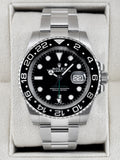 2019 Rolex GMT-Master II 40mm 116710LN Stainless Steel Black Dial