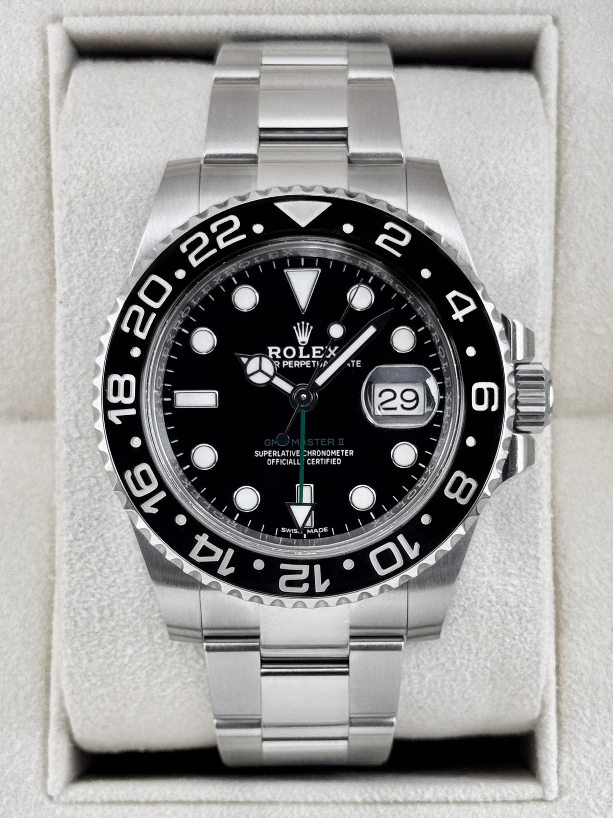 2019 Rolex GMT-Master II 40mm 116710LN Stainless Steel Black Dial