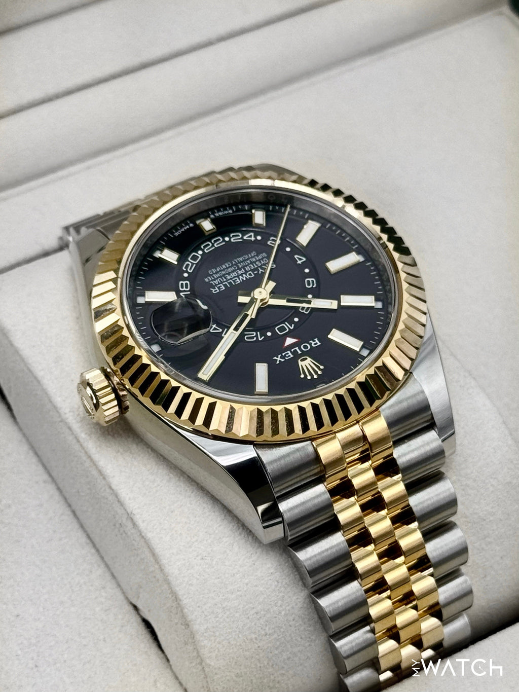 NEW 2026 Rolex Sky-Dweller 42mm 336933 Two-Tone Jubilee Black Dial