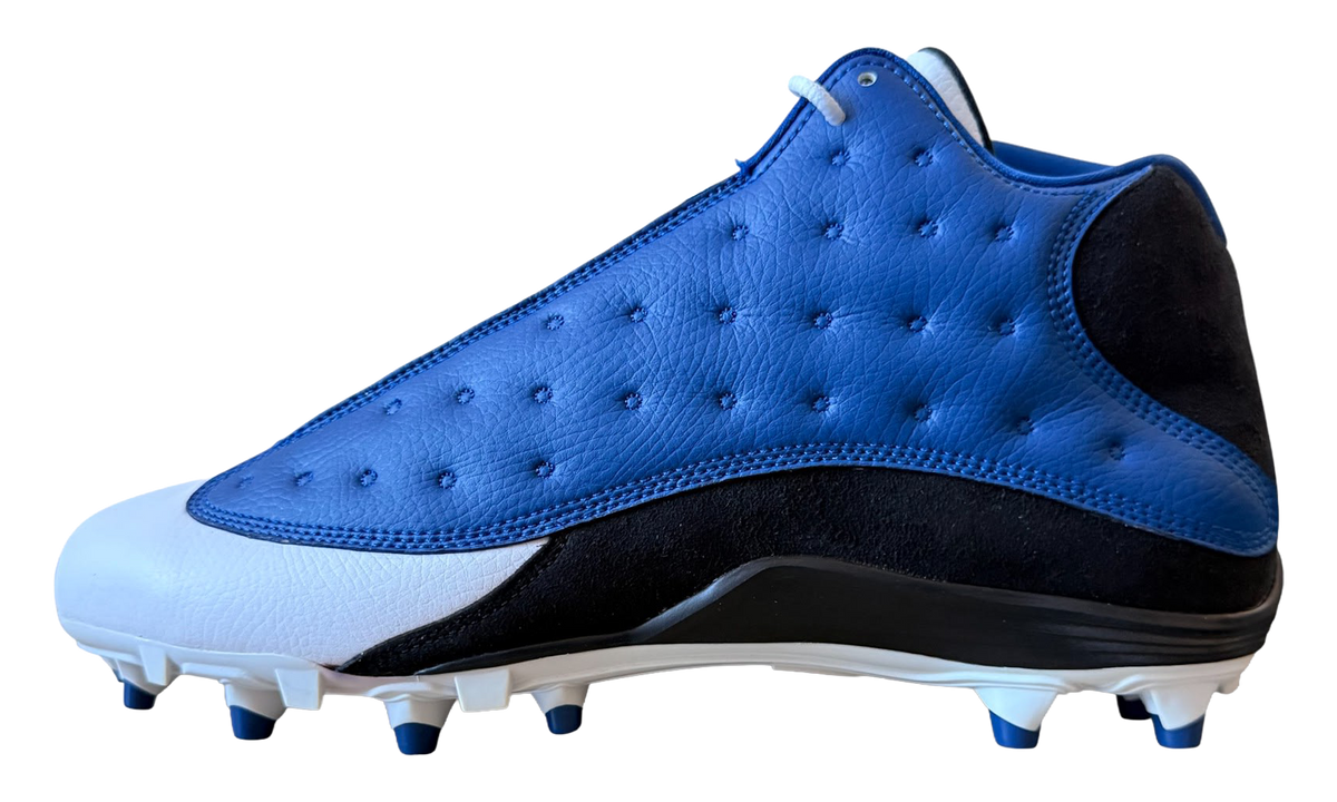 Jordan 13 Mid Molded Cleats "Blue / Black-White" FA17 MNJDSP 727 M1