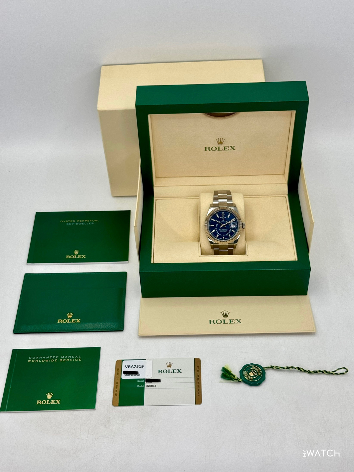 2017 Rolex Sky-Dweller 42mm 326934 Stainless Steel Oyster Blue Dial