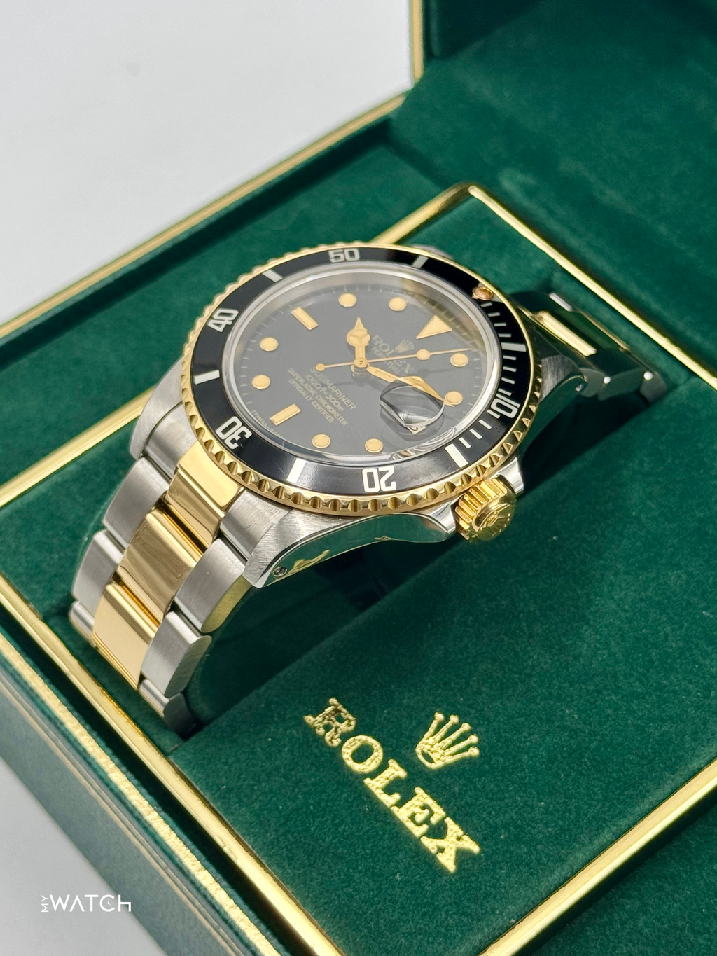 1984 Rolex Submariner 40mm 16803 Two-Tone Black Dial