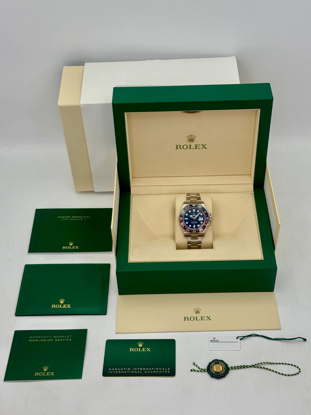 2021 Rolex GMT-Master II "Pepsi" 40mm 126719BLRO White Gold Blue Dial