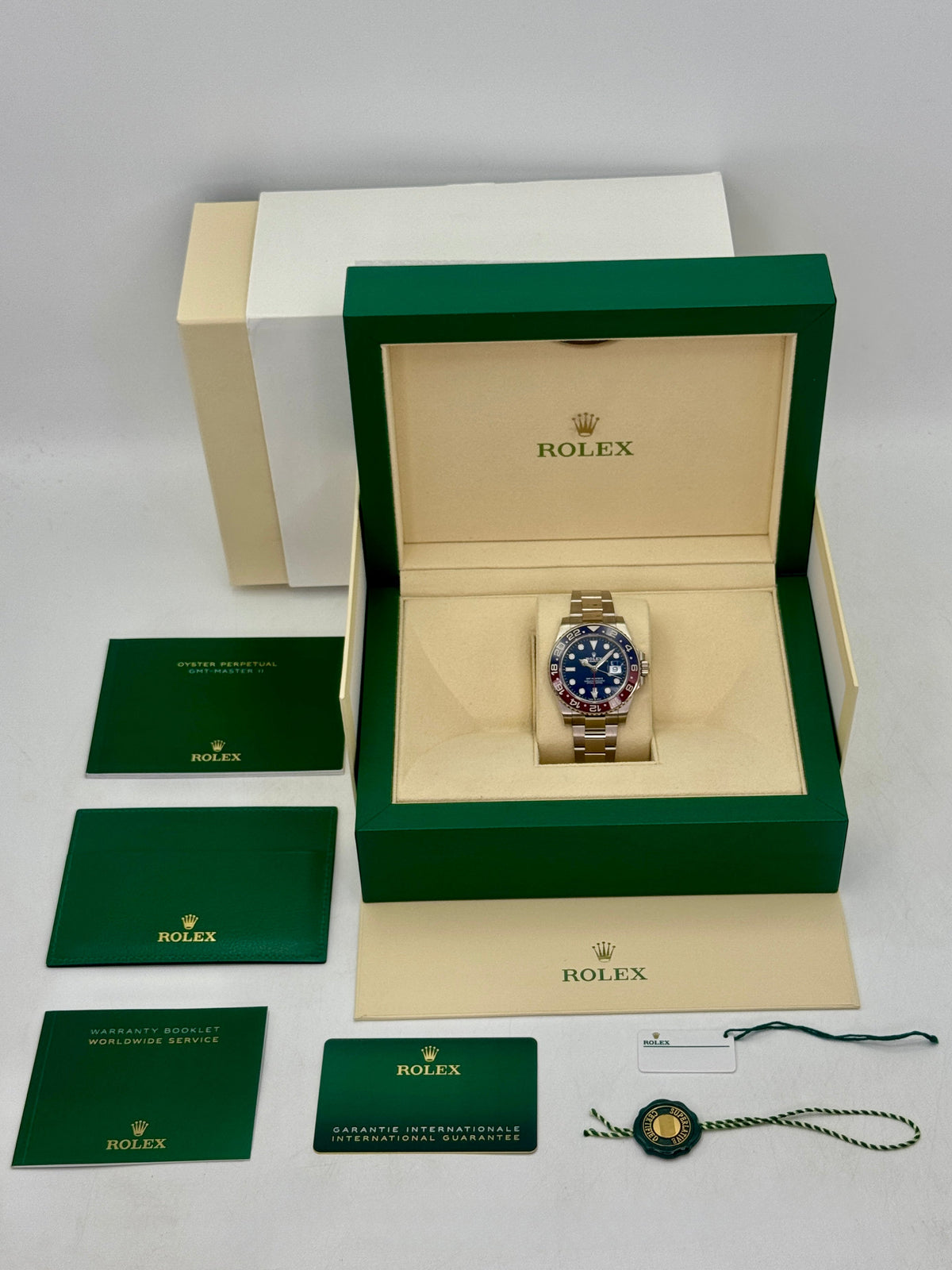 2021 Rolex GMT-Master II "Pepsi" 40mm 126719BLRO White Gold Blue Dial