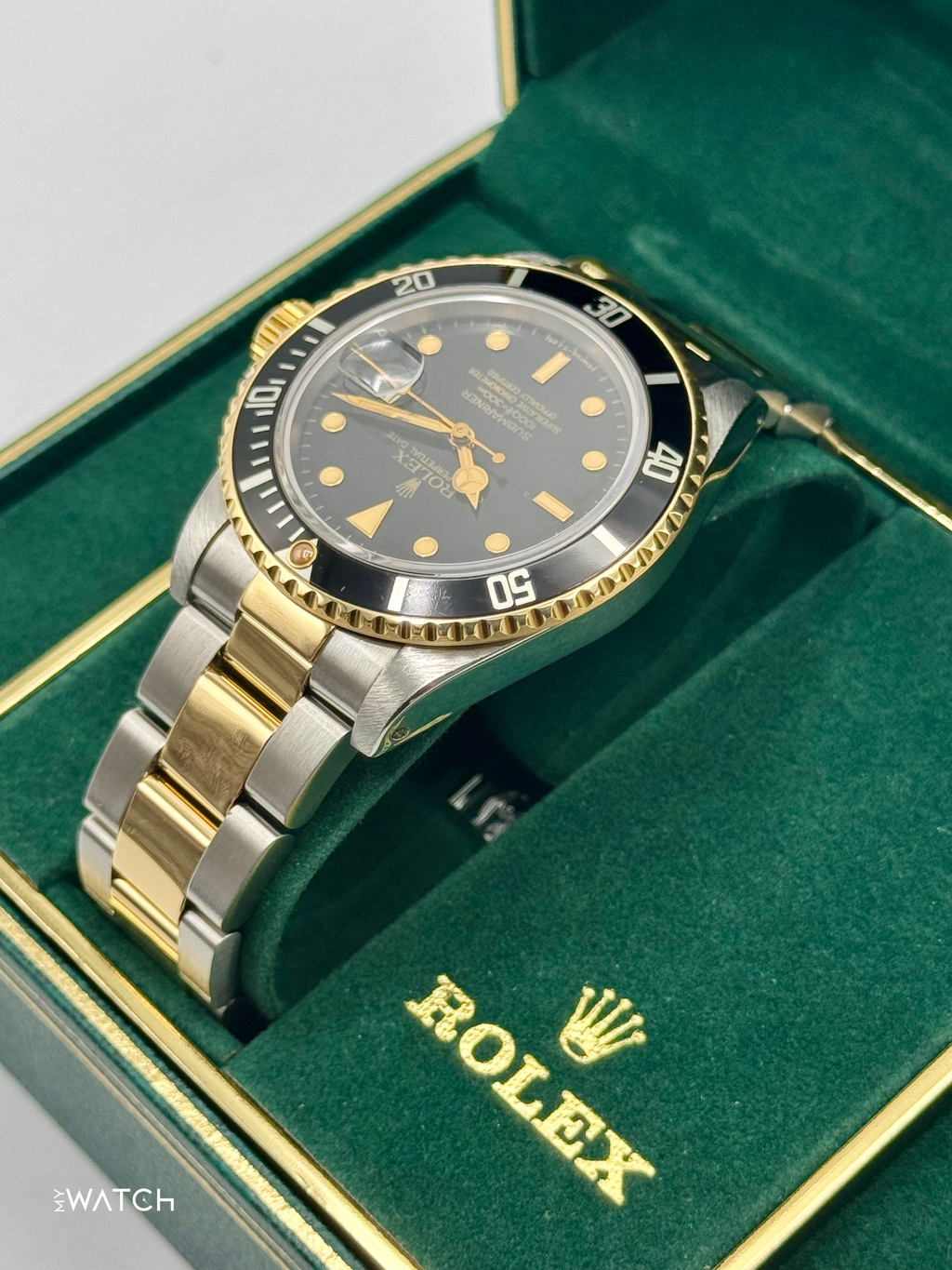 1984 Rolex Submariner 40mm 16803 Two-Tone Black Dial