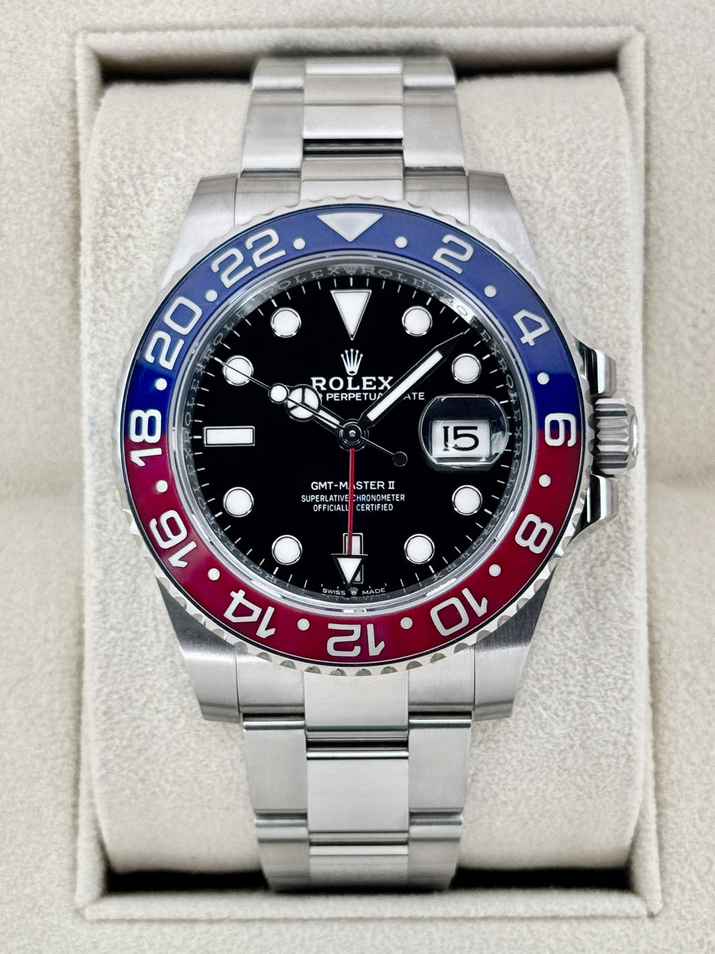 2023 Rolex GMT-Master II "Pepsi" 40mm 126710BLRO Oyster