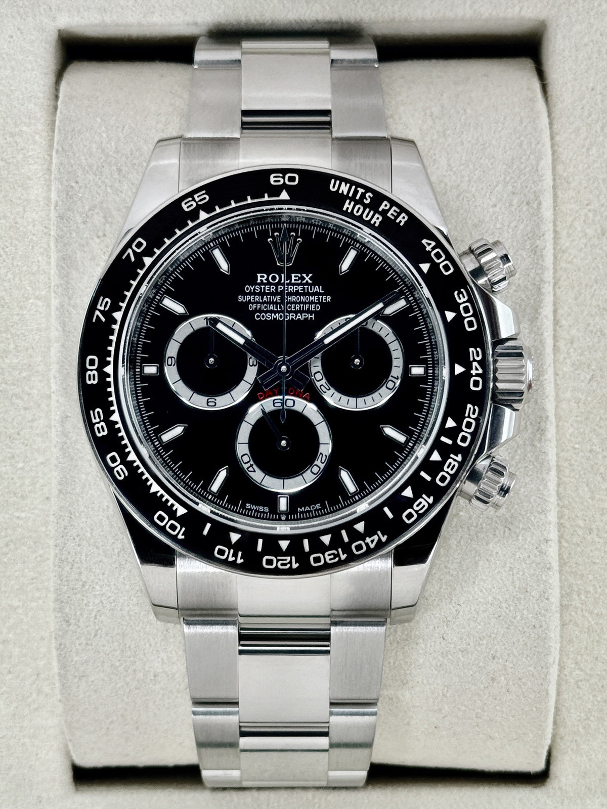 2026 Rolex Daytona 40mm 126500LN Stainless Steel Black Dial