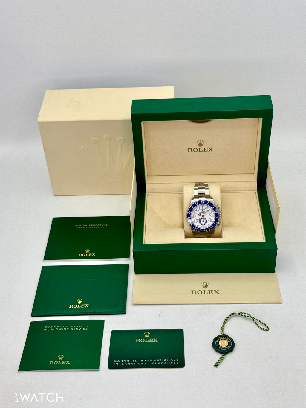 2021 Rolex Yacht-Master II 44mm 116680 Stainless Steel White Dial