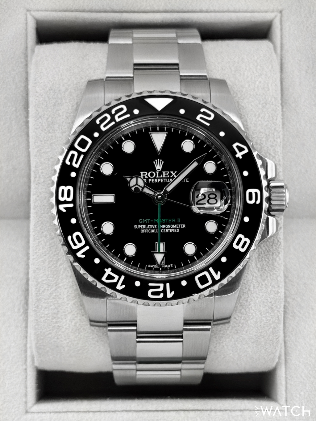 2015 Rolex GMT-Master II 40mm 116710LN Stainless Steel Black Dial