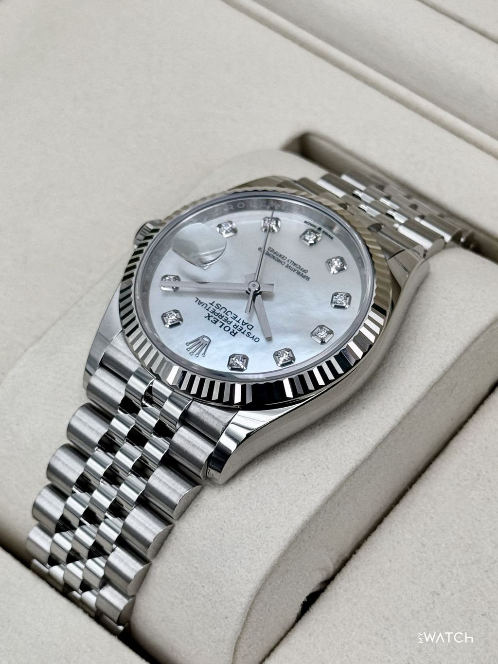 NEW 2026 Rolex Datejust 36mm 126234 Stainless Steel MOP Diamond Dial