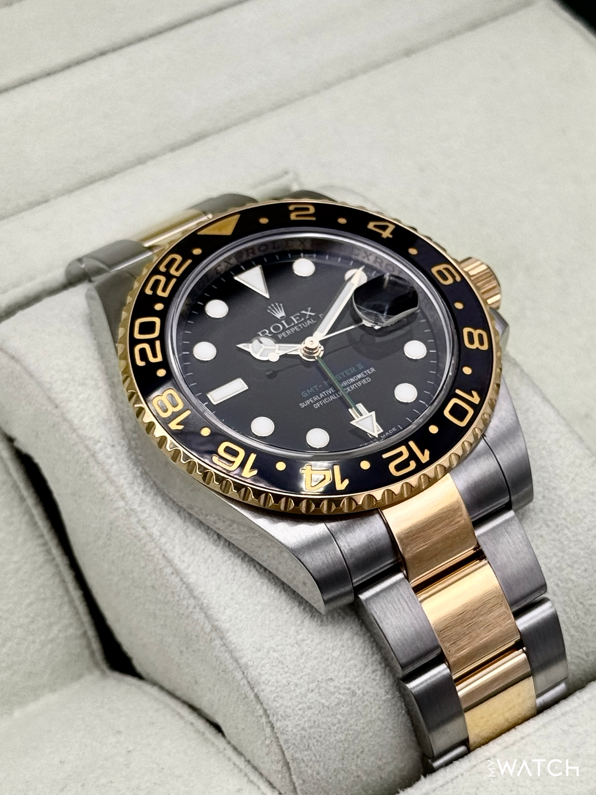 2012 Rolex GMT-Master II 40mm 116713LN Two-Tone Black Dial