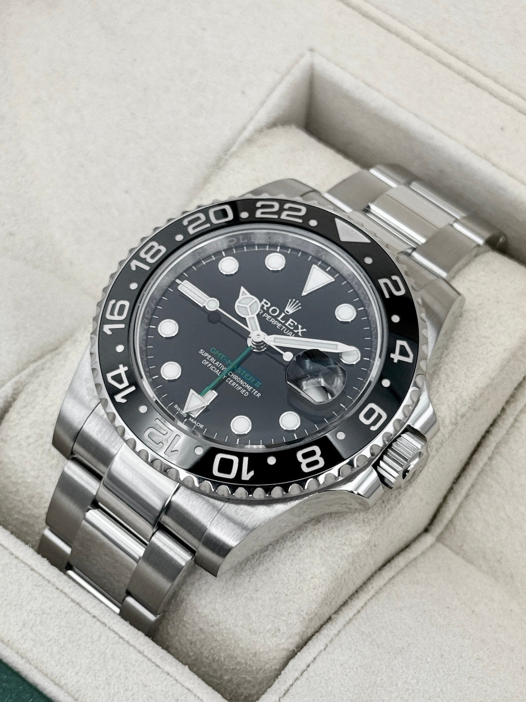2018 Rolex GMT-Master II 40mm 116710LN Stainless Steel Black Dial