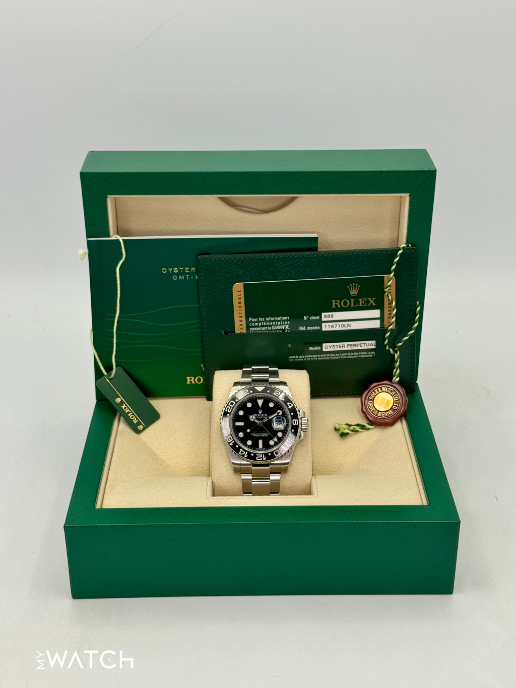 2014 Rolex GMT-Master II 40mm 116710LN Stainless Steel Black Dial