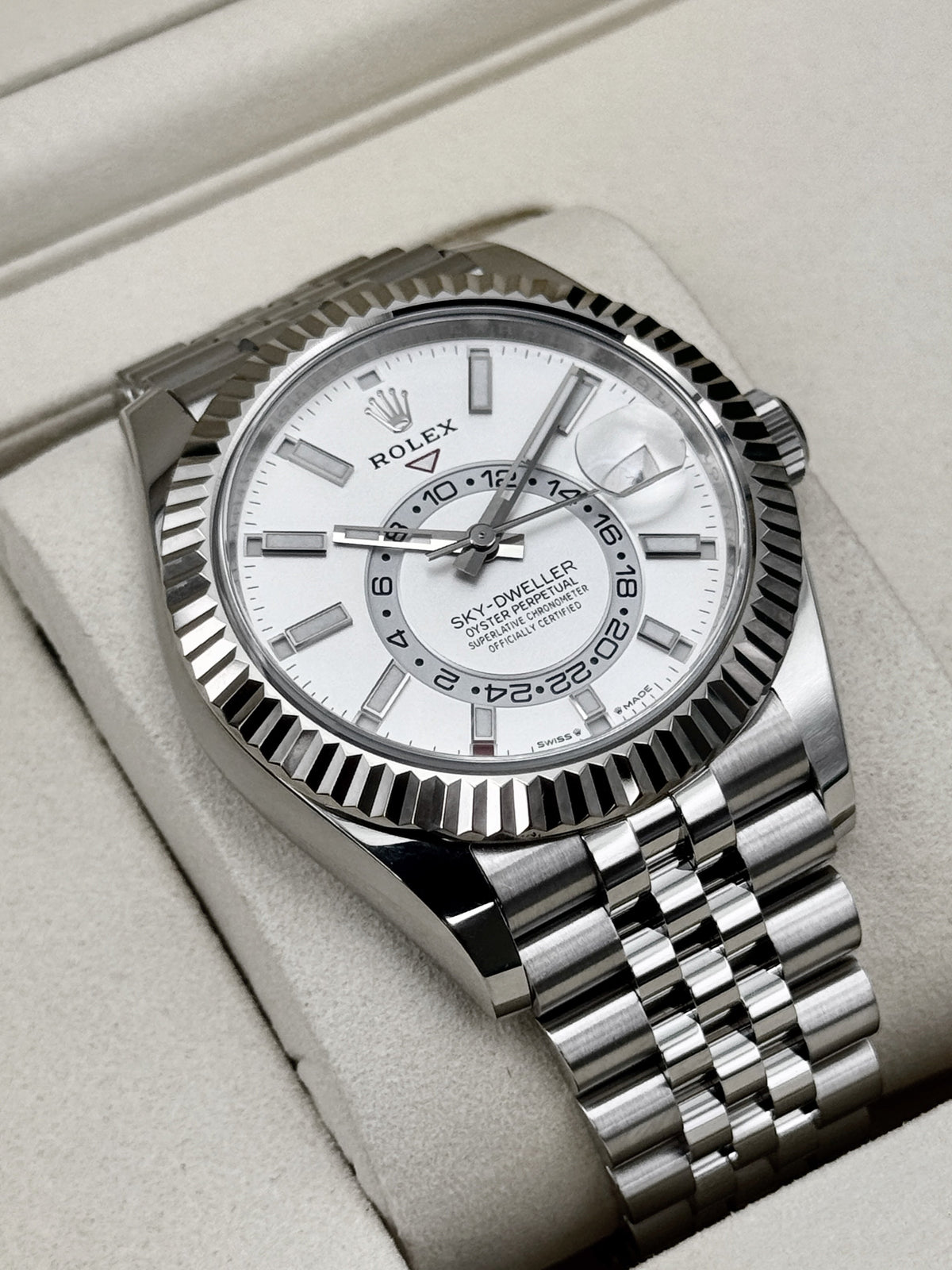 NEW 2026 Rolex Sky-Dweller 42mm 336934 Stainless Steel Jubilee White Dial
