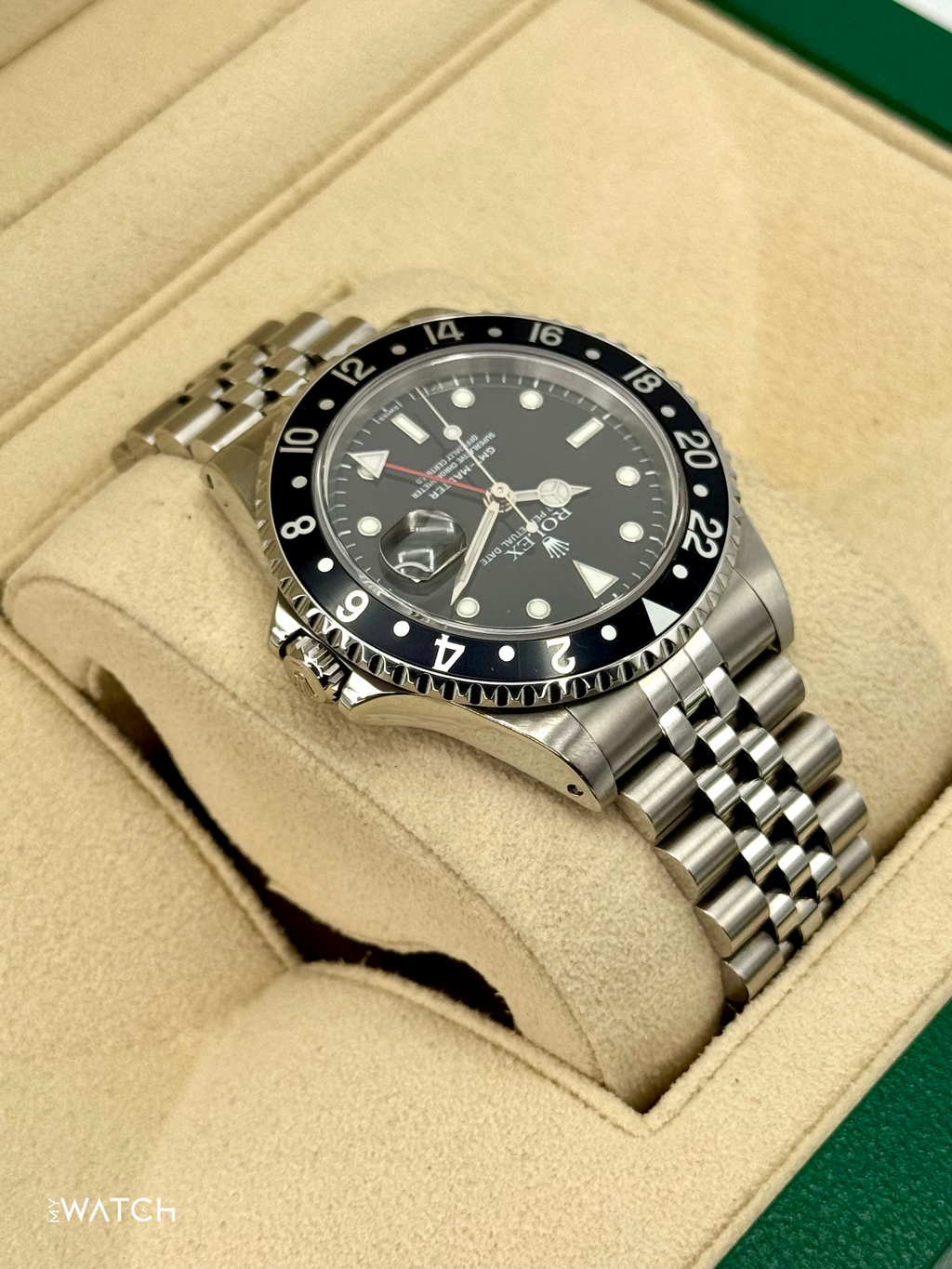 1999 Rolex GMT-Master 40mm 16700 Stainless Steel Jubilee Black Dial (BOTH BRACELETS)