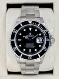 2000 Rolex Submariner 40mm 16610 Stainless Steel Black Dial (Collector's Set)