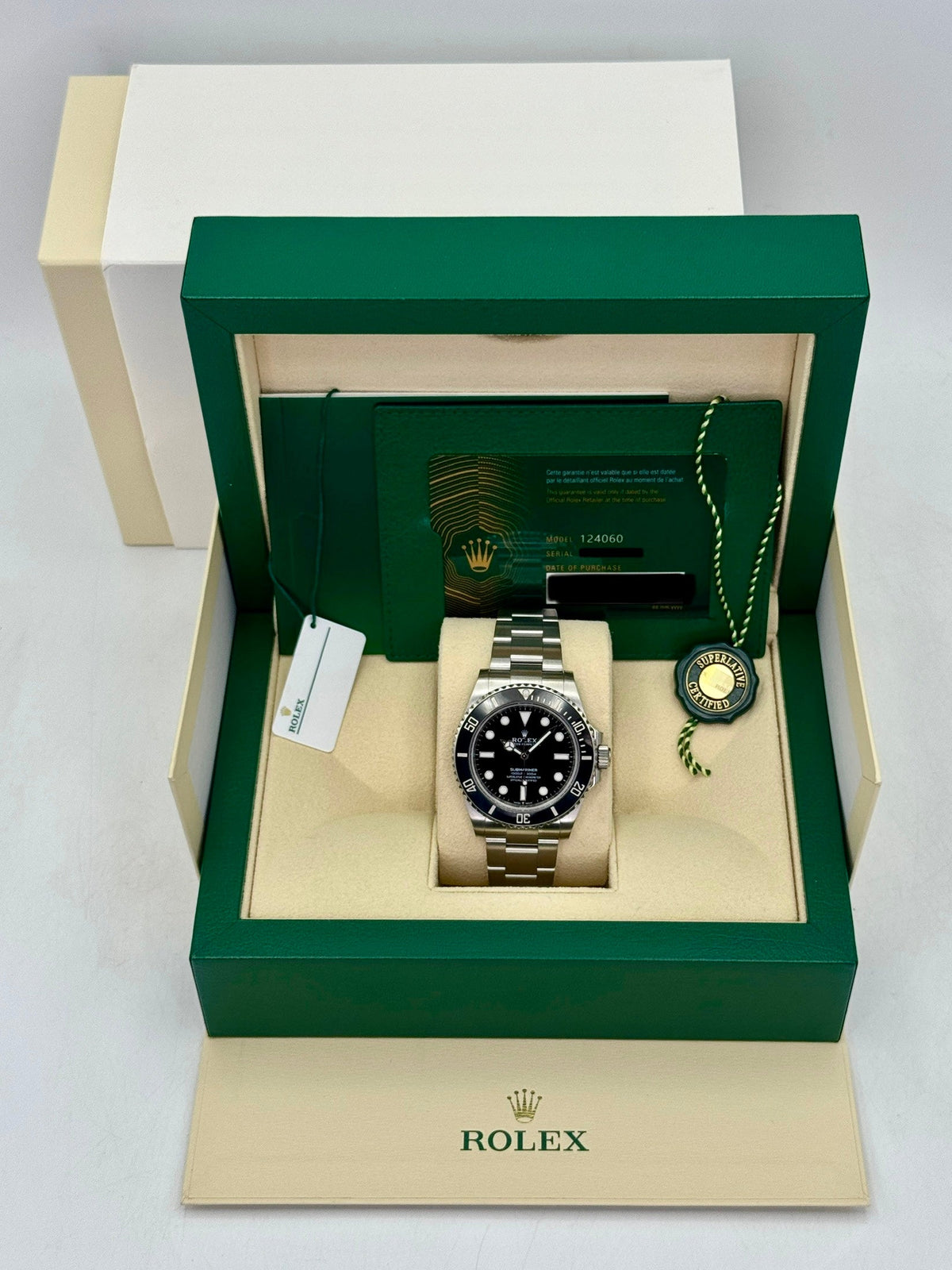 2024 Rolex Submariner 41mm 124060 Stainless Steel Black Dial