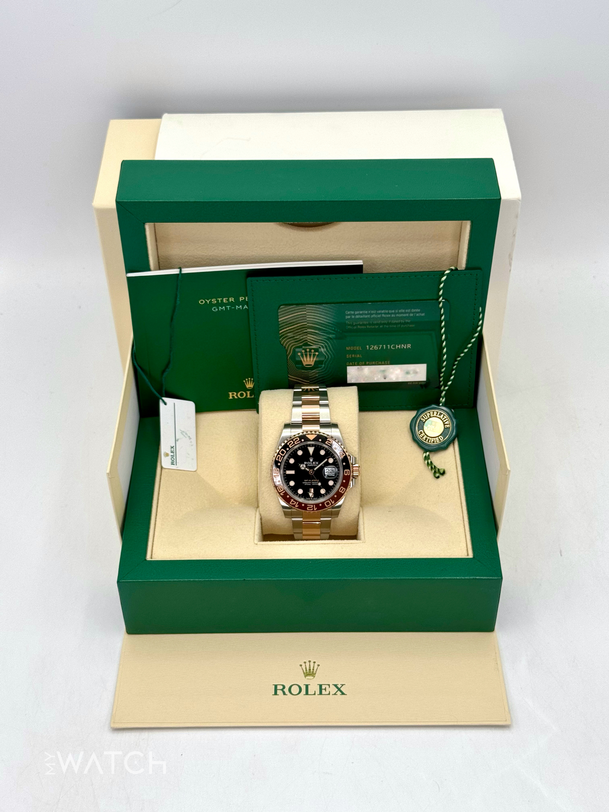 2022 Rolex GMT-Master II "Rootbeer" 40mm 126711CHNR Two-Tone