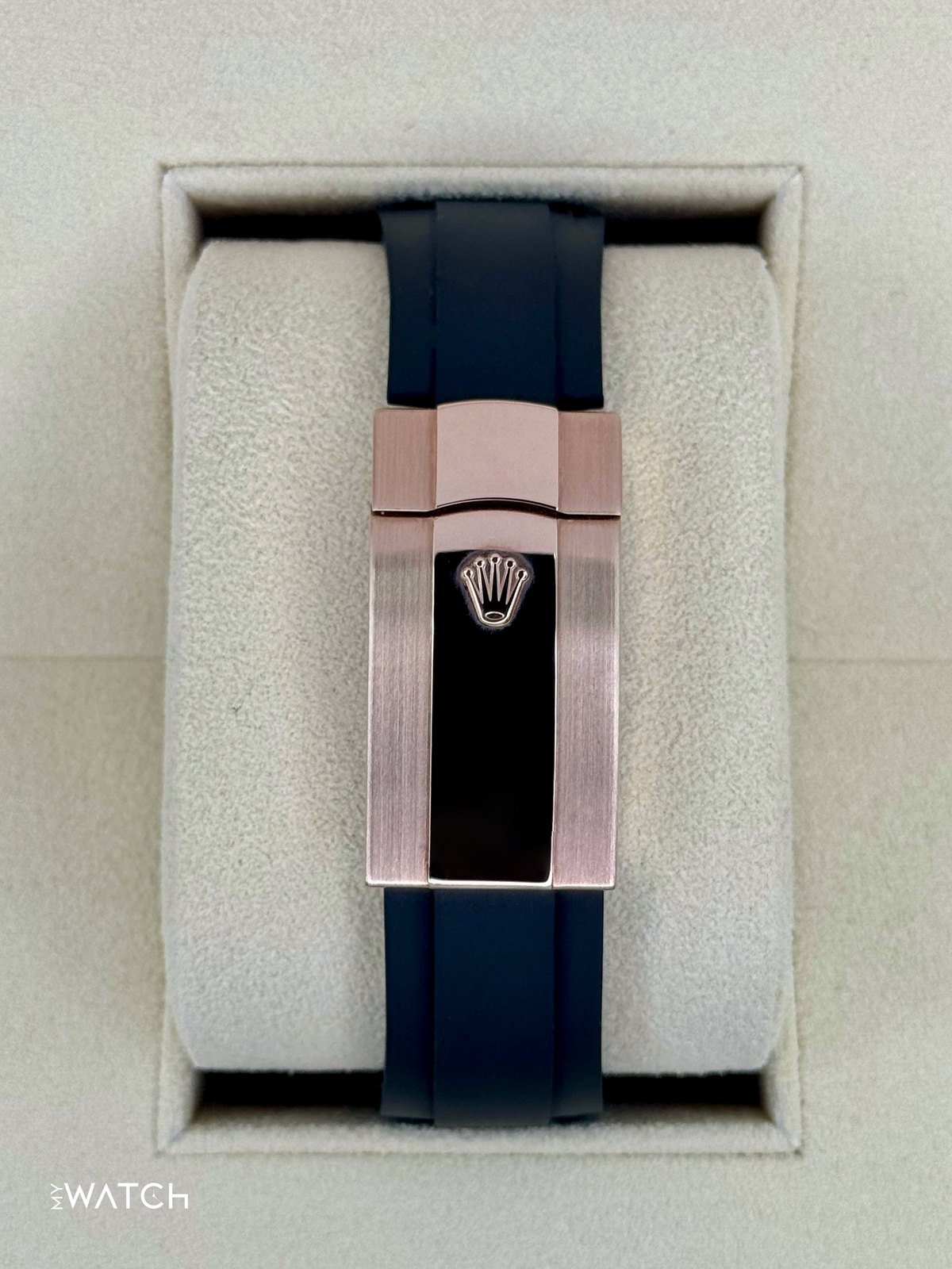 2021 Rolex Sky-Dweller 42mm 326235 Rose Gold Oysterflex Rhodium Dial