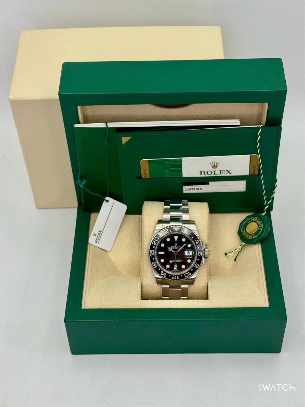 2016 Rolex GMT-Master II 40mm 116710LN Stainless Steel Black Dial