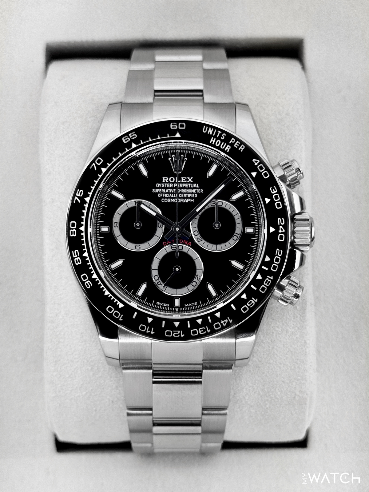 2025 Rolex Daytona 40mm 126500LN Stainless Steel Black Dial