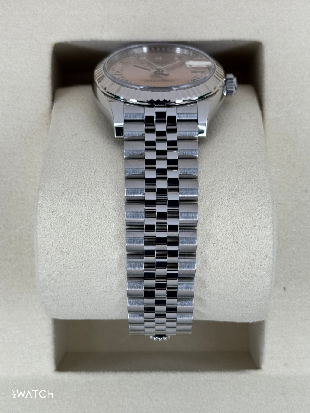 NEW 2025 Rolex Lady Datejust 31mm 278274 Stainless Steel Jubilee Pink Roman Dial