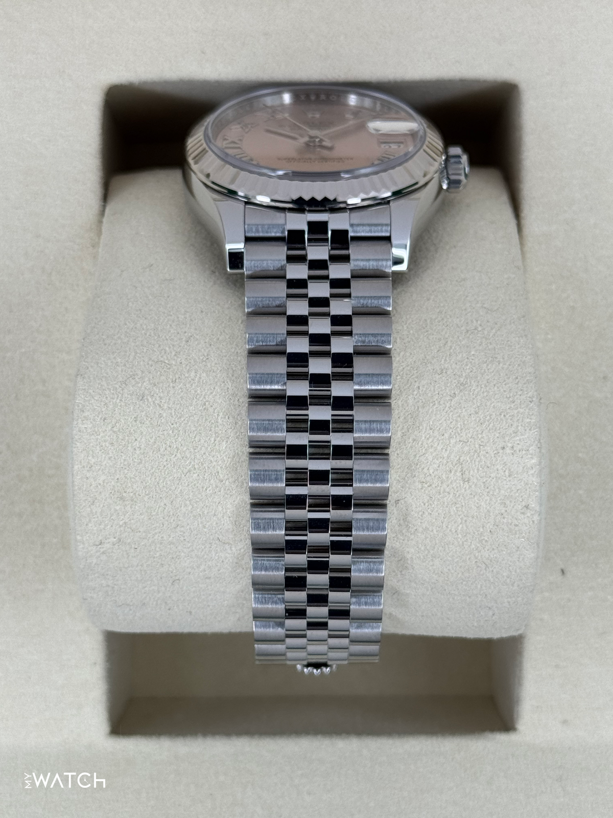 NEW 2025 Rolex Lady Datejust 31mm 278274 Stainless Steel Jubilee Pink Roman Dial
