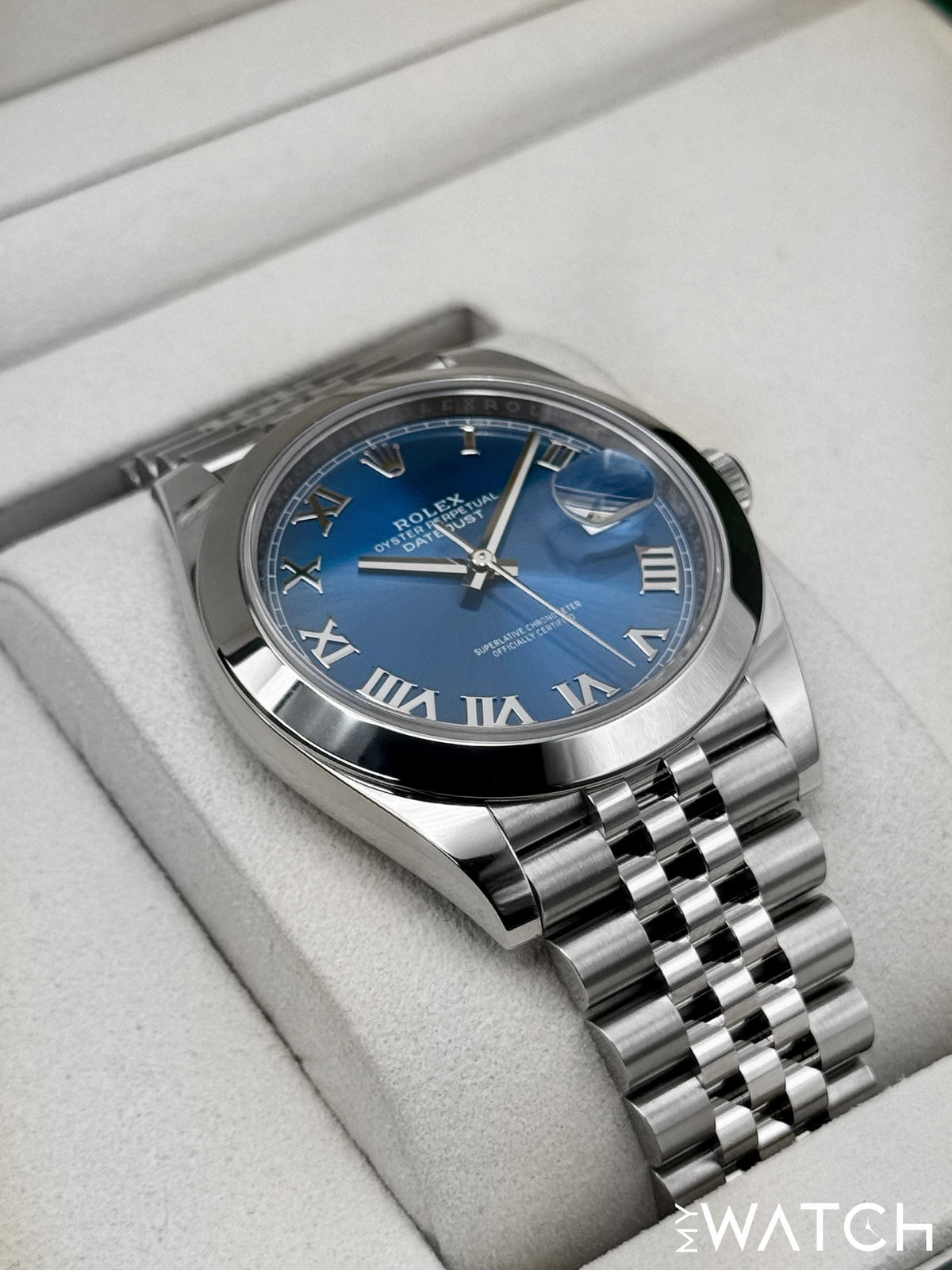 NEW 2026 Rolex Datejust 41mm 126300 Stainless Steel Jubilee Blue Roman Numeral Dial