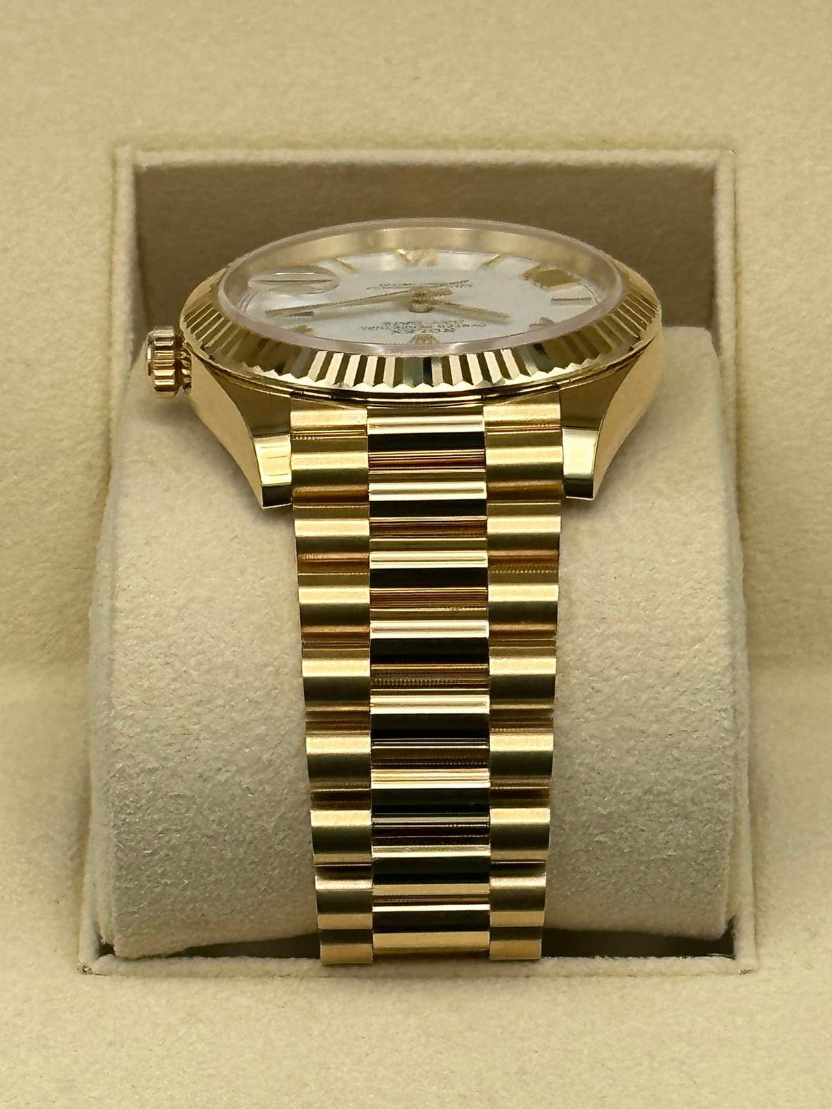 2019 Rolex Day-Date 40mm 228238 Presidential White Dial
