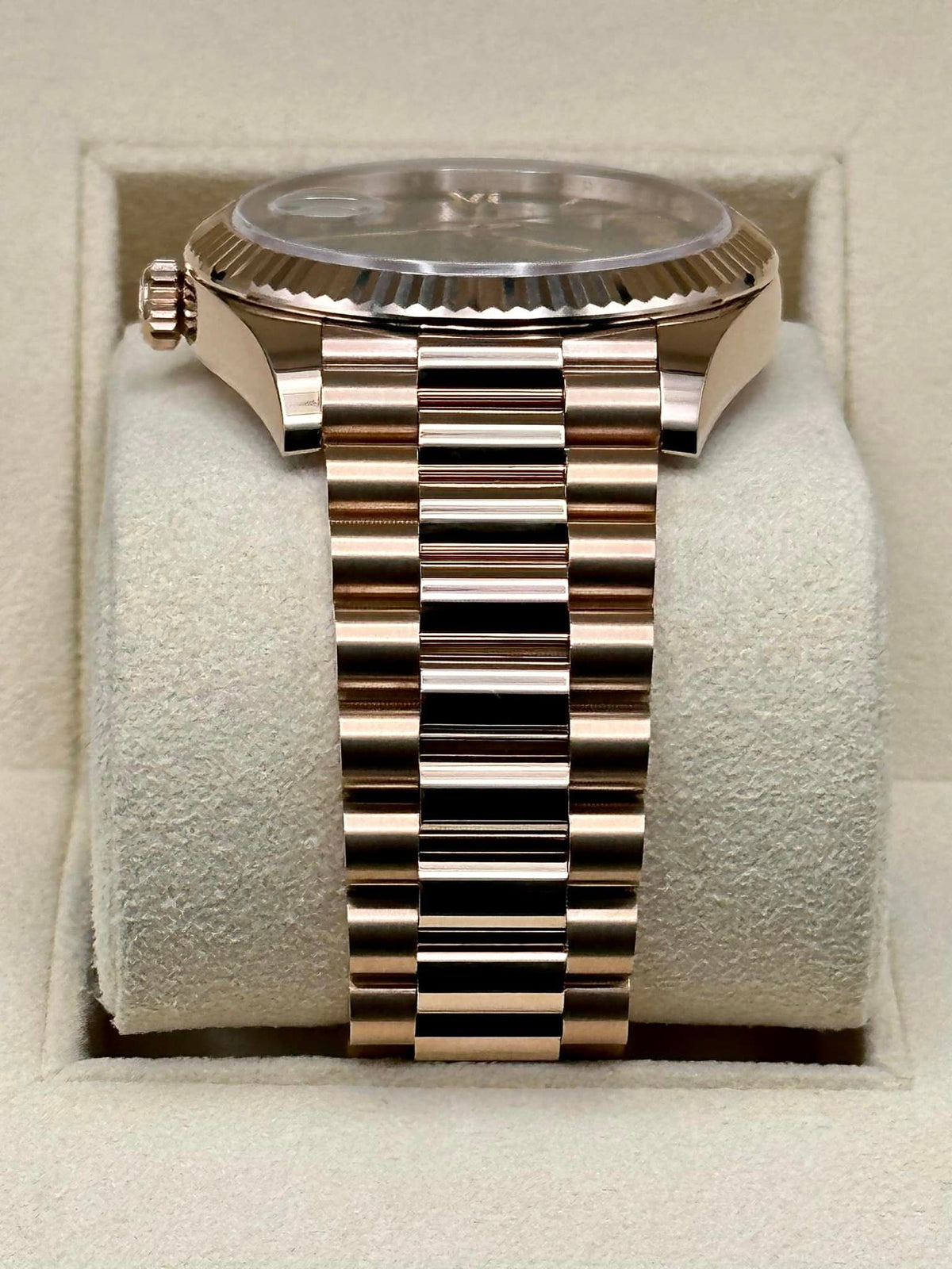 NEW 2023 Rolex Day-Date 40mm 228235 Presidential Rose Gold Green Dial