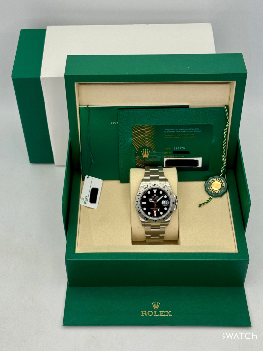 NEW 2026 Rolex Explorer II 42mm 226570 Stainless Steel Black Dial (STICKERED)